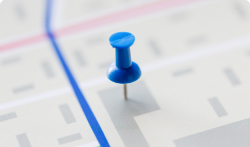 pin in a map