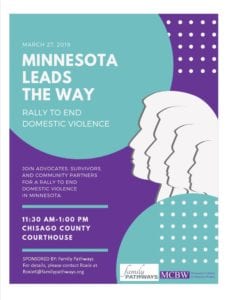 Minnesota Leads the Way Rally flyer