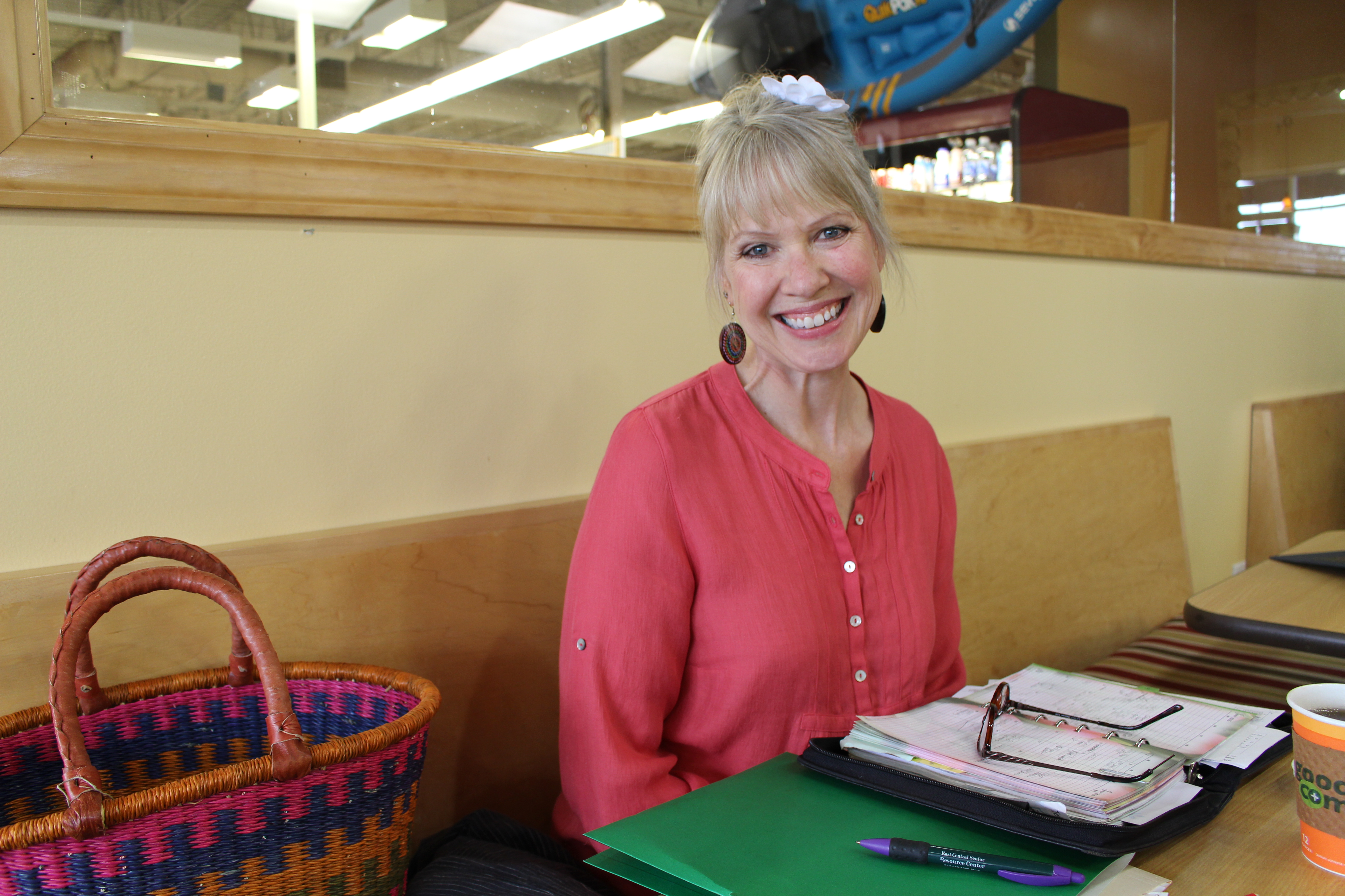 woman with planner