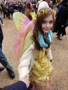 little girls dressed as fairy