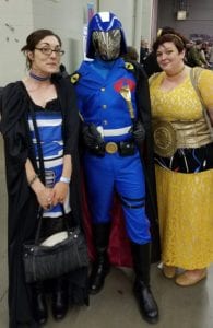 Image of women in R2D2 and C3PO costumes