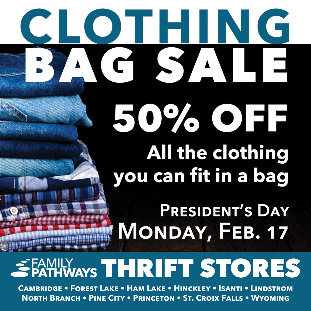 Clothing Bag Sale Family Pathways