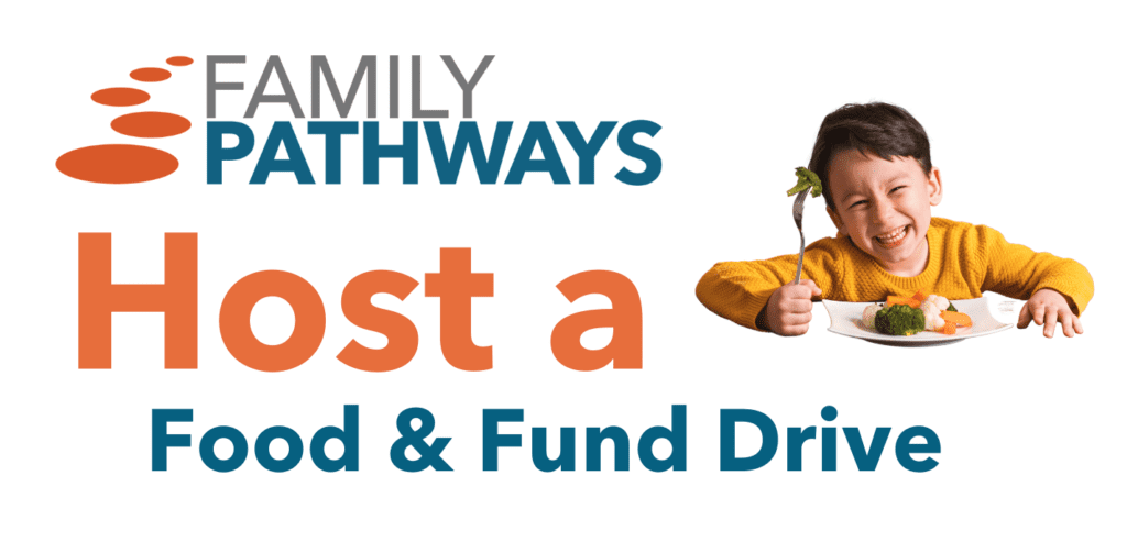 Host of a Food & Fund Drive graphic