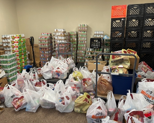 Donated food